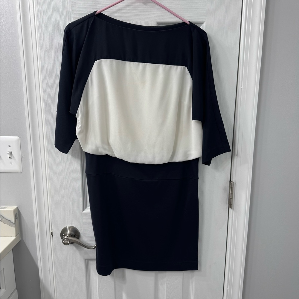 Navy and White Cocktail Dress